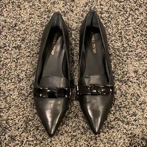 Ivanka Trump Elle Flats leather bow tie